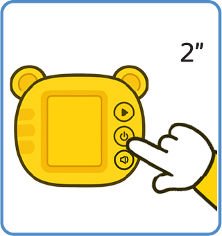 Appuyez pendant 2 
secondes sur le bouton 
pour allumer l’appareil